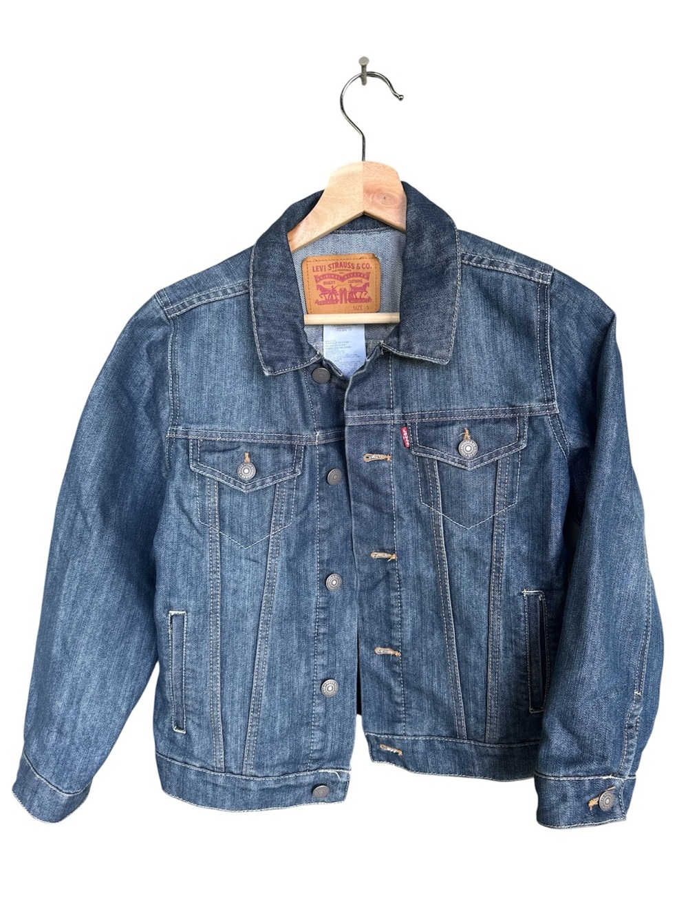 Levi's Blue Denim Jacket with Button Front
